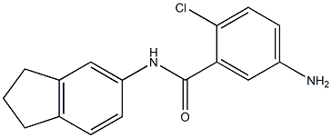 5-amino-2-chloro-N-(2,3-dihydro-1H-inden-5-yl)benzamide Struktur