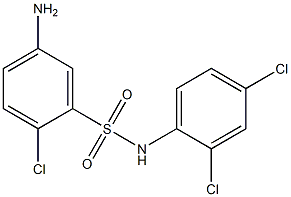 5-amino-2-chloro-N-(2,4-dichlorophenyl)benzene-1-sulfonamide Struktur