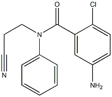 5-amino-2-chloro-N-(2-cyanoethyl)-N-phenylbenzamide Struktur