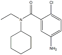 5-amino-2-chloro-N-cyclohexyl-N-ethylbenzamide Struktur