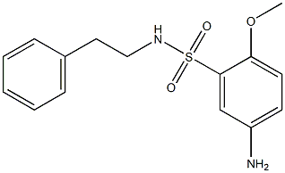 5-amino-2-methoxy-N-(2-phenylethyl)benzene-1-sulfonamide Struktur