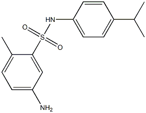 5-amino-2-methyl-N-[4-(propan-2-yl)phenyl]benzene-1-sulfonamide Struktur