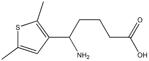 5-amino-5-(2,5-dimethylthiophen-3-yl)pentanoic acid Struktur