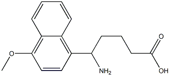 5-amino-5-(4-methoxynaphthalen-1-yl)pentanoic acid Struktur