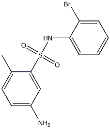 5-amino-N-(2-bromophenyl)-2-methylbenzene-1-sulfonamide Struktur