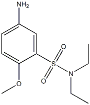 5-amino-N,N-diethyl-2-methoxybenzene-1-sulfonamide Struktur