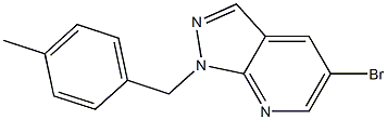 5-bromo-1-(4-methylbenzyl)-1H-pyrazolo[3,4-b]pyridine Struktur