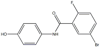 5-bromo-2-fluoro-N-(4-hydroxyphenyl)benzamide Struktur