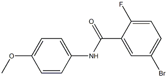 5-bromo-2-fluoro-N-(4-methoxyphenyl)benzamide Struktur