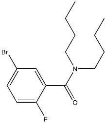 5-bromo-N,N-dibutyl-2-fluorobenzamide Struktur