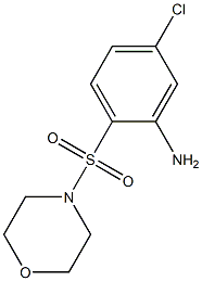 5-chloro-2-(morpholine-4-sulfonyl)aniline Struktur