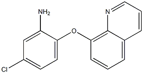 5-chloro-2-(quinolin-8-yloxy)aniline Struktur