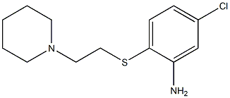 5-chloro-2-{[2-(piperidin-1-yl)ethyl]sulfanyl}aniline Struktur