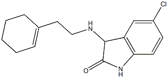 5-chloro-3-{[2-(cyclohex-1-en-1-yl)ethyl]amino}-2,3-dihydro-1H-indol-2-one Struktur