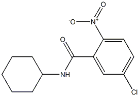 5-chloro-N-cyclohexyl-2-nitrobenzamide Struktur