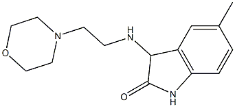 5-methyl-3-{[2-(morpholin-4-yl)ethyl]amino}-2,3-dihydro-1H-indol-2-one Struktur