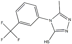 5-methyl-4-[3-(trifluoromethyl)phenyl]-4H-1,2,4-triazole-3-thiol Struktur