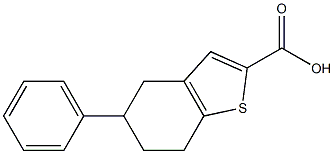 5-phenyl-4,5,6,7-tetrahydro-1-benzothiophene-2-carboxylic acid Struktur