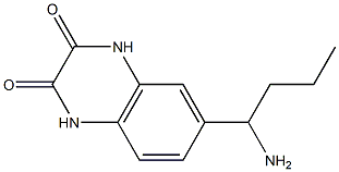 6-(1-aminobutyl)-1,2,3,4-tetrahydroquinoxaline-2,3-dione Struktur