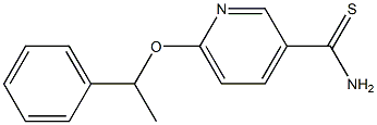 6-(1-phenylethoxy)pyridine-3-carbothioamide Struktur