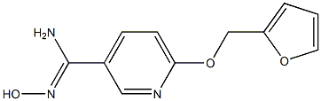 6-(2-furylmethoxy)-N'-hydroxypyridine-3-carboximidamide Struktur