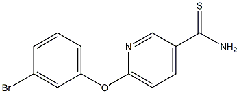 6-(3-bromophenoxy)pyridine-3-carbothioamide Struktur