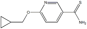 6-(cyclopropylmethoxy)pyridine-3-carbothioamide Struktur