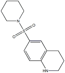 6-(piperidine-1-sulfonyl)-1,2,3,4-tetrahydroquinoline Struktur