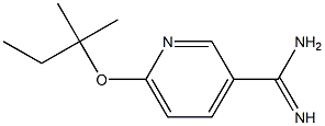 6-[(2-methylbutan-2-yl)oxy]pyridine-3-carboximidamide Struktur