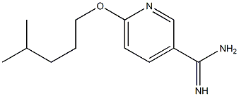 6-[(4-methylpentyl)oxy]pyridine-3-carboximidamide Struktur