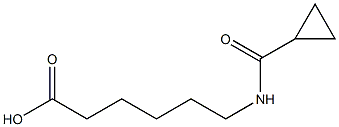 6-[(cyclopropylcarbonyl)amino]hexanoic acid Struktur