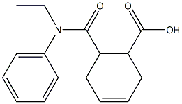 6-{[ethyl(phenyl)amino]carbonyl}cyclohex-3-ene-1-carboxylic acid Struktur