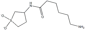 6-amino-N-(1,1-dioxidotetrahydrothien-3-yl)hexanamide Struktur