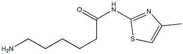 6-amino-N-(4-methyl-1,3-thiazol-2-yl)hexanamide Struktur