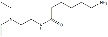 6-amino-N-[2-(diethylamino)ethyl]hexanamide Struktur