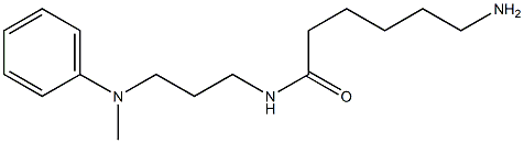 6-amino-N-{3-[methyl(phenyl)amino]propyl}hexanamide Struktur