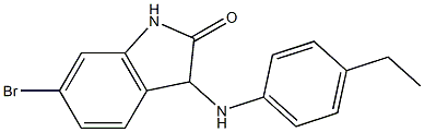 6-bromo-3-[(4-ethylphenyl)amino]-2,3-dihydro-1H-indol-2-one Struktur