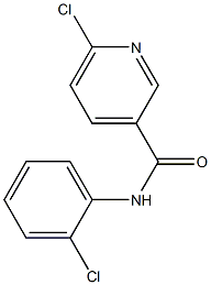 6-chloro-N-(2-chlorophenyl)pyridine-3-carboxamide Struktur