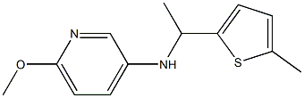 6-methoxy-N-[1-(5-methylthiophen-2-yl)ethyl]pyridin-3-amine Struktur