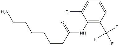 7-amino-N-[2-chloro-6-(trifluoromethyl)phenyl]heptanamide Struktur