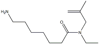 7-amino-N-ethyl-N-(2-methylprop-2-enyl)heptanamide Struktur