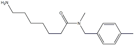 7-amino-N-methyl-N-[(4-methylphenyl)methyl]heptanamide Struktur