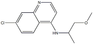 7-chloro-N-(1-methoxypropan-2-yl)quinolin-4-amine Struktur