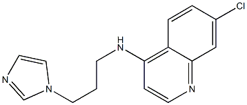 7-chloro-N-[3-(1H-imidazol-1-yl)propyl]quinolin-4-amine Struktur