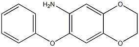 7-phenoxy-2,3-dihydro-1,4-benzodioxin-6-amine Struktur