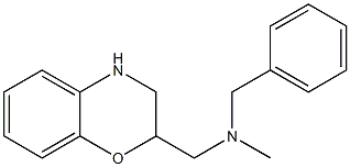 benzyl(3,4-dihydro-2H-1,4-benzoxazin-2-ylmethyl)methylamine Struktur