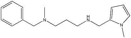 benzyl(methyl)(3-{[(1-methyl-1H-pyrrol-2-yl)methyl]amino}propyl)amine Struktur