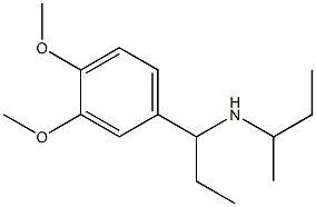 butan-2-yl[1-(3,4-dimethoxyphenyl)propyl]amine Struktur