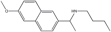 butyl[1-(6-methoxynaphthalen-2-yl)ethyl]amine Struktur