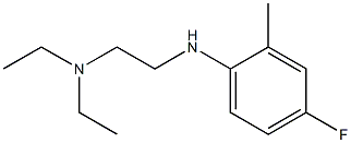 diethyl({2-[(4-fluoro-2-methylphenyl)amino]ethyl})amine Struktur